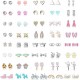 Stainless Steel Stud Earrings For Women Unicorn Candy Little Girls Cute Hypoallergenic Earrings Set